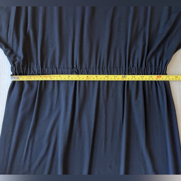 Marimekko Ikkunani Black Short Sleeve Midi Dress with Elastic Waist - Picture 9 of 13